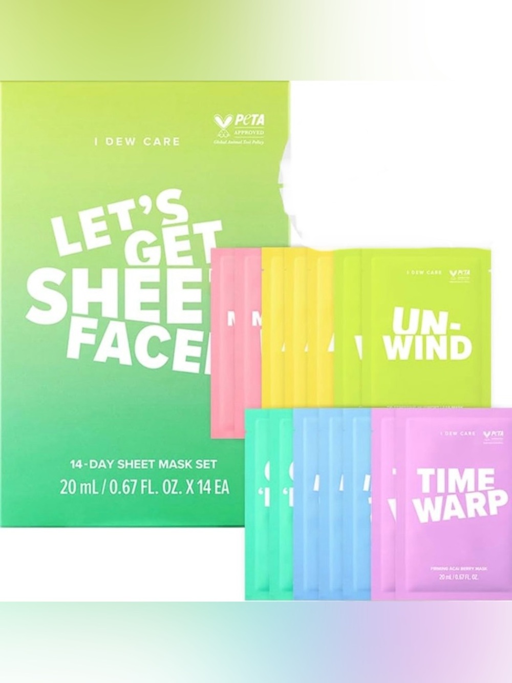 14 Days Treatment of Facial Masks Skincare Sheet Hydrating Collagen Moisturizing